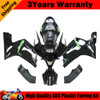 Fairings Kawasaki ZX6R 636 Black Green ZX6R Racing  (2003-2004)