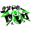 Amotopart Fairings Kawasaki ZX6R 636 Green Black Kawasaki Racing  (2005-2006)