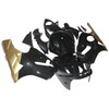 Amotopart Fairings Kawasaki ZX12R Ninja Black & Gold ZX12R Racing (2002-2005)