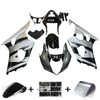 Amotopart Fairings Suzuki GSXR 1000 Silver & Black GSXR Racing  (2003-2004)