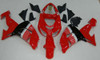 Amotopart Fairings Kawasaki ZX 10R Red Black No.56 Nakano Racing (2006-2007)