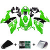Amotopart Fairings Kawasaki ZX 10R Green Black No.56 Nakano Racing (2006-2007)