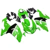 Amotopart Fairings Kawasaki ZX 10R Green Black No.56 Nakano Racing (2006-2007)