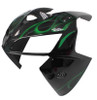 Amotopart Fairings Honda CBR 600 RR Black & Green Flame Racing (2005-2006)