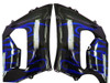 Amotopart Fairings Kawasaki ZX6R 636 Black & Blue Flame Ninja Racing  (2005-2006)