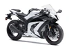 Amotopart Fairings Plastics Kawasaki ZX10R Ninja White ZX10R Racing (2011-2015)