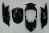 Fairings Suzuki GSXR 600 750 Black & Red Flame Racing  (2008-2010)