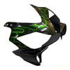 Amotopart Fairings Honda CBR 600 F4i Black & Green Flame Racing (2001-2003)