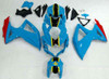 Amotopart Fairings Suzuki GSXR 600 750 Blue Yellow Rizla Racing  (2008-2010)