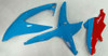 Amotopart Fairings Suzuki GSXR 600 750 Blue Yellow Rizla Racing  (2008-2010)