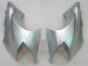 Amotopart Fairings Kawasaki ZX 10R Silver Black Ninja Racing (2004-2005)