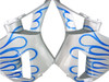 Amotopart Fairings Honda CBR 600 RR Silver & Blue Flame Racing (2005-2006)
