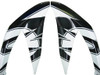 Amotopart Fairings Suzuki GSXR 600 750 Black White Alstare Corona Racing  (2008-2010)