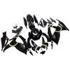 Amotopart Fairings Suzuki GSXR 600 750 Black Gold Lucky Strike Racing  (2006-2007)