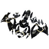 Amotopart Fairings Suzuki GSXR 600 750 Black Gold Lucky Strike Racing  (2006-2007)