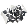 Amotopart Fairings Honda CBR 600 RR Matte Black & White Honda Racing (2005-2006)