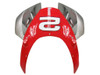 Amotopart Fairings Honda CBR 954 RR Red & Silver No.2 Spin's Racing (2002-2003)