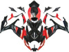 Amotopart Fairings Suzuki GSXR 600 750 Black & Red GSXR Racing  (2006-2007)