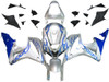 Amotopart Fairings Honda CBR 600 RR Silver & Blue Flame Racing (2007-2008)