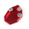 Kickstand Shoe Extension Plate Pad Side Stand KAWASAKI KLX250 (09-15) KAWASAKI Versys 650 (10-15) Red