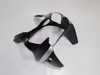Fairings Plastics Kawasaki ZX6R 636 Black Silver Ninja Racing (2000-2002)