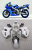 Amotopart Fairings Plastics Kawasaki ZX6R 636 00-02 ZZR600 05-08 Blue ZX6R Racing
