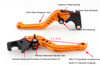 Shorty Adjustable Brake Clutch Levers Buell XB12 all models up to 08 only 2004-2008 (F-21/B-55)