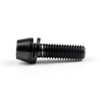 6PCs M5x16mm TITANIUM Bolts Allex Hex Bike Stem Tapered Head Screw + Washer, Black