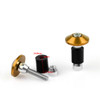 Bar Ends Handlebar Grips Plugs 7/8" 17mm Universal Ducati Aprilia Honda Kawasaki Suzuki Yamaha BMW Triumph, Gold
