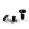 Bar Ends Handlebar Grips Plugs 7/8" 17mm Universal Ducati Aprilia Honda Kawasaki Suzuki Yamaha BMW Triumph, Black