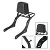 Sissy Bar Backrest Fit for Kawasaki Vulcan S 650 VN650 (2015-2017), Black with Luggage Rack