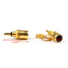 Mad Hornets 10PCS Gold Plated RCA Phono Chassis Panel Mount Female Socket