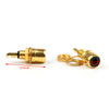 Mad Hornets 40PCS Gold Plated RCA Phono Chassis Panel Mount Female Socket