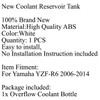 Radiator Coolant Overflow Tank Coolant Reserve Bottle Yamaha YZF-R6 (2006-2014), White