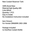Radiator Coolant Overflow Tank Coolant Reserve Bottle Honda CBR600RR (03-06), White