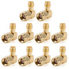 Mad Hornets 10x Adapter 90°RP.SMA Male Jack To RP.SMA Female Plug Connector Right Angle M/F