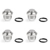 Mad Hornets 4PCS Mini 2 Pin 12mm Metal Push Button Momentary Switch Waterproof High Round