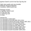 Ignition Switch Seat Gas Cap Cover Lock Key Set for Kawasaki KL110 KLX125 KLX250