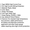 1Pcs MEGA Car Bolt Fixed Fuse High Current Line Protection Delay Fuse 32V/500A