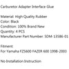 Intake Carburetor Interface Joint Air Joint For Yamaha FZS600 FAZER 600 (1998-2003)