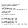 Starter Solenoid Relay Ignition For Honda TRX125 (85-86) ATC200 (82-84) TRX200 (84-87) TRX300 (88-00) TRX300FW FourTrax 300 (88-00)
