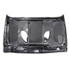 Jeep Wrangler 10th Anniversary Rubicon JK 07-18 Front Hood Steel Hard Rock Style, Black (C127-B008-Black)