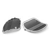 Tri-Line Speaker Cover Grills For Harley Road Glides (2015-2018) Chrome