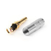 1PC 3.5mm 2 Pole TS Mono Plug Male MINI Connector For Headphone Adapter, Silver