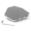 Side Pad Kickstand Stand Extension Plate For Honda CRF1000L Africa Twin 16-17 Silver