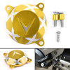 Aluminum Front Frame Hole Cover Drive Shaft Cover Cap For KYMCO AK550 17-19 Gold