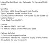 Carburetor Intake Manifold Boots Set For Yamaha SR400 92-00 SR500 SR500SP 48T 91-99