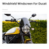 Windshield Windscreen Wind Defector protection For Ducati Scrambler 2015-2018 Black