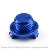 M20 Engine Oil Filler Plug Fill Cap Screw For Honda CRF150R CR125R CRF250R CRF450R CR500R CB300F CBR250RR CBR300R CB400SF Blue