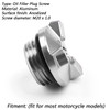 M20 Engine Oil Filler Plug Fill Cap Screw For Honda CRF150R CR125R CRF250R CRF450R CR500R CB300F CBR250RR CBR300R CB400SF Silver